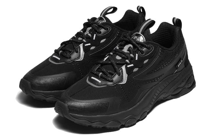 FILA Bubble TR Cushioning Anti-Slip Wear-Resistant Breathability Low-Top Casual Shoes Unisex Black Korean Style 3