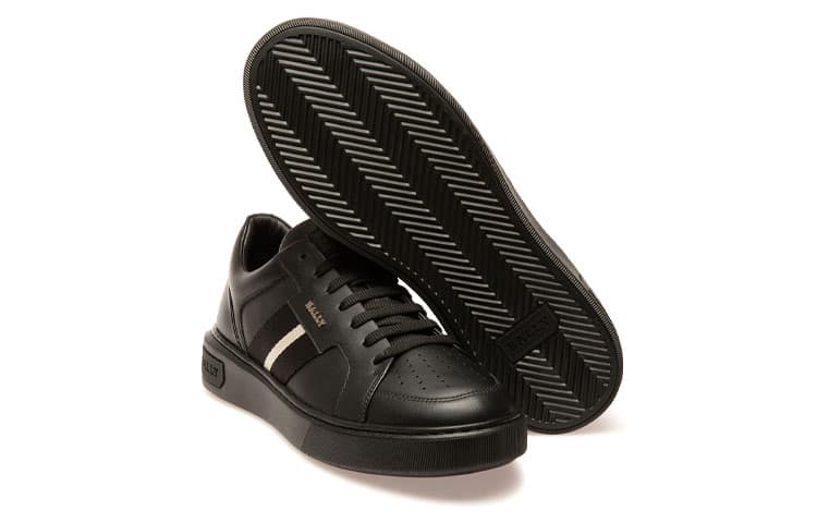 BALLY Skateboard Shoes Men Low-Top Black 5