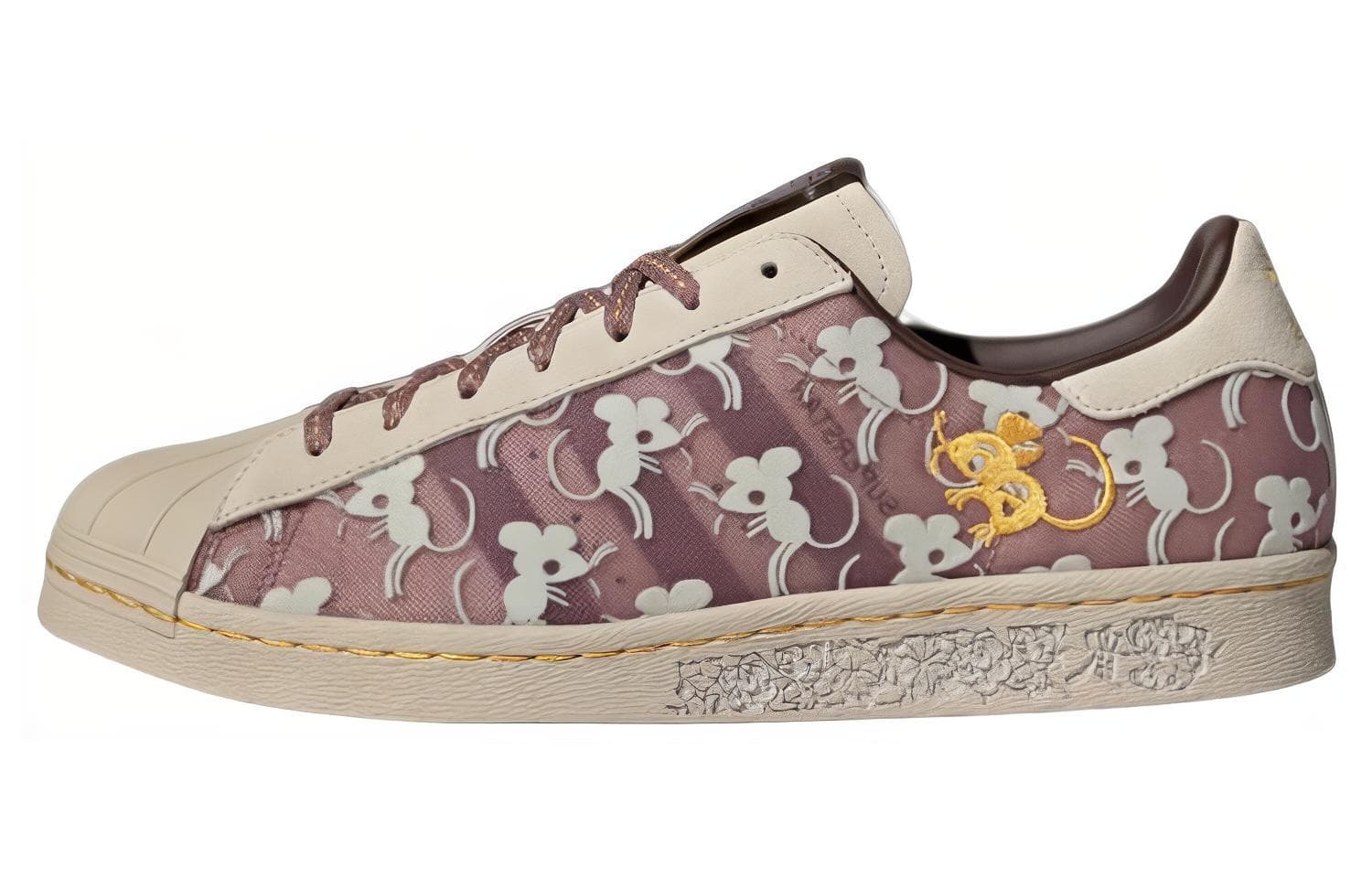 Adidas Originals Originals Superstar 80s X Han Meilin 'Gray Brown' 2