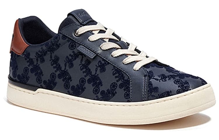 COACH Lowline Low Top Stylish Skateboarding Shoes Men's Blue 4