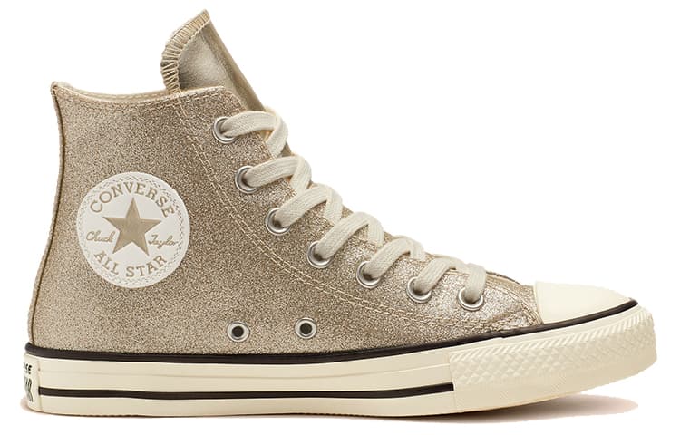 Converse Chuck Taylor All Star Shiny Metal High Top Gold Women's 3