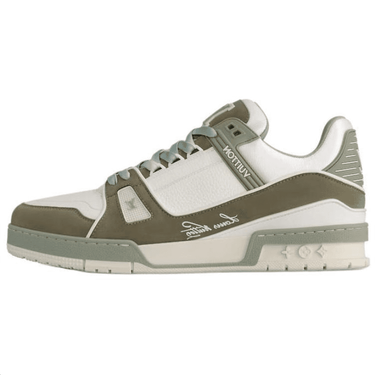 LOUIS VUITTON Trainer Skateboard Shoes Unisex Low-Top Dark Green 2