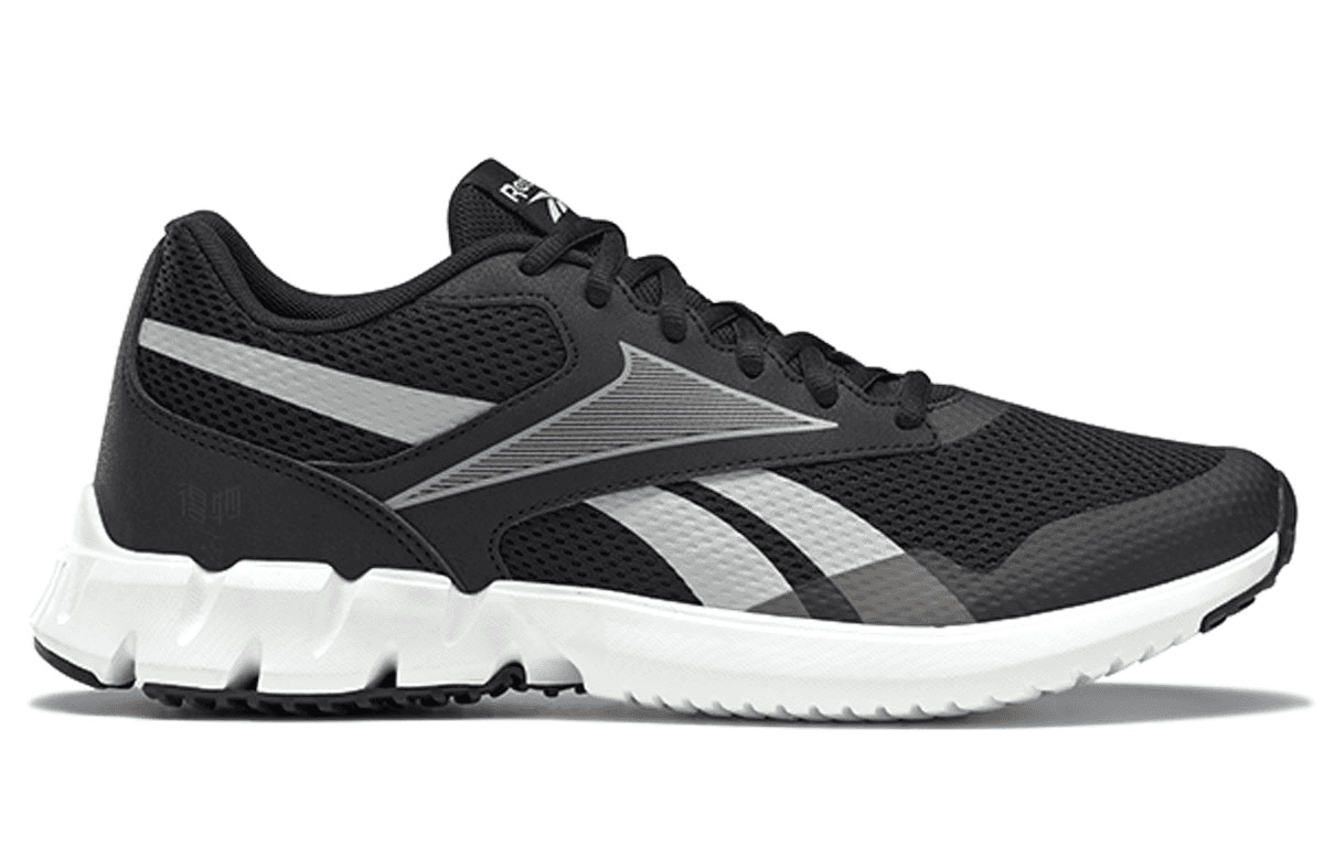 Reebok Ztaur Run Sport Simple Mesh Fabric Synthetic Leather Low-Top Marathon Running Shoes Unisex Black Grey 4