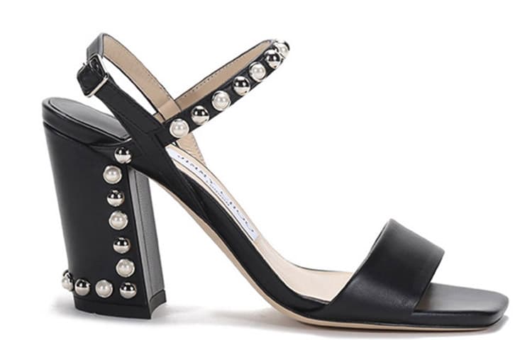 Jimmy Choo Aadra One Strap Sandals Women's Black 4