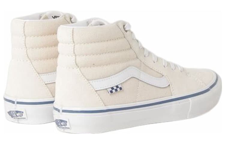 Vans Raw Canvas Skate SK8 HI 'White Blue' 5