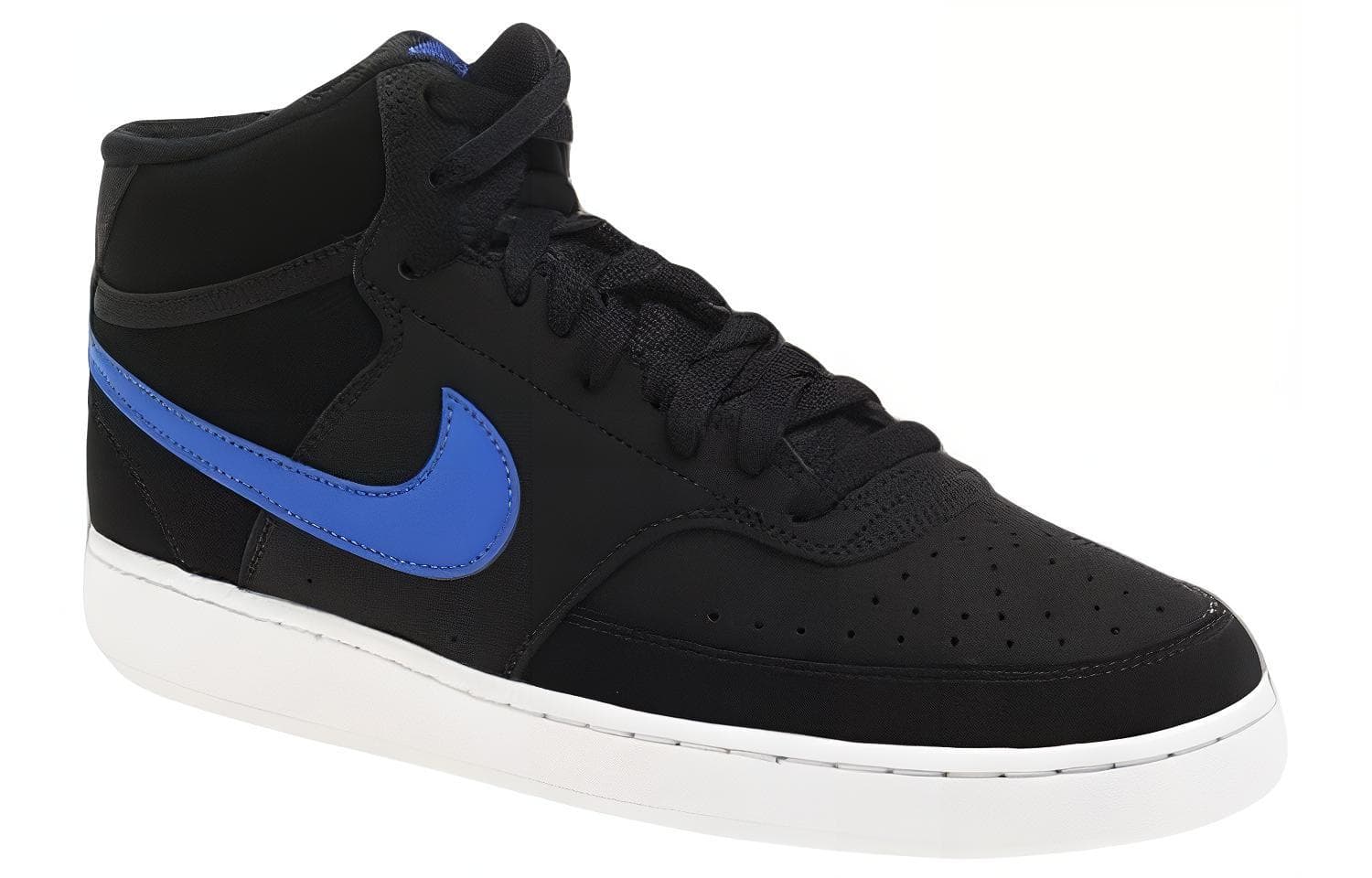 Nike Court Vision Mid Shoes Black/Blue 5