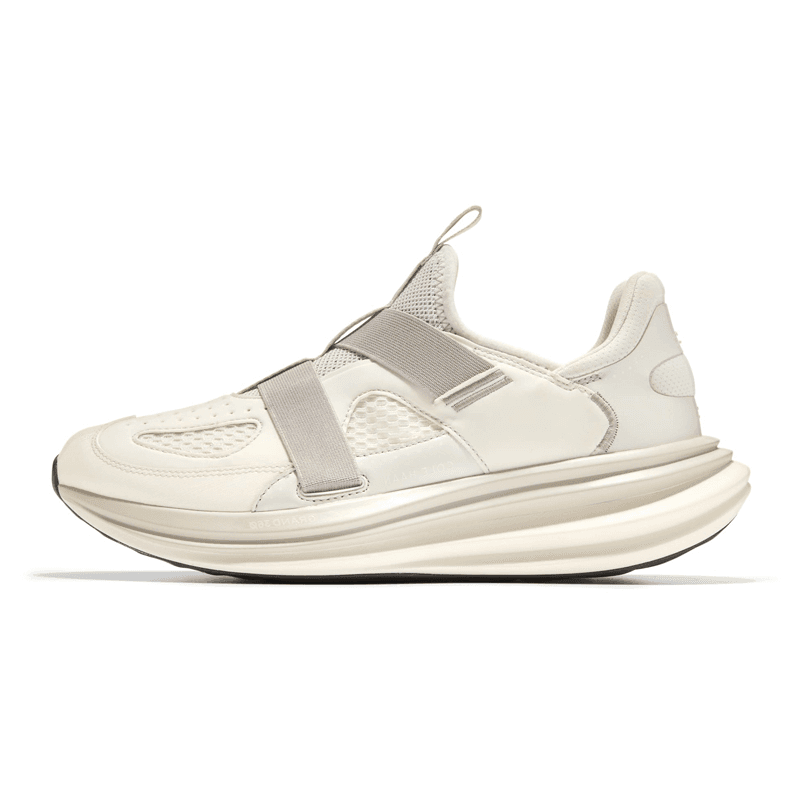 COLE HAAN RUNNING Series Fashion Trendy Comfortable Versatile Cushioned Slip-Resistant Wear-Resistant Breathable Supportive Responsive Low-Top Casual Shoes Men's Beige Gift Box Edition 2