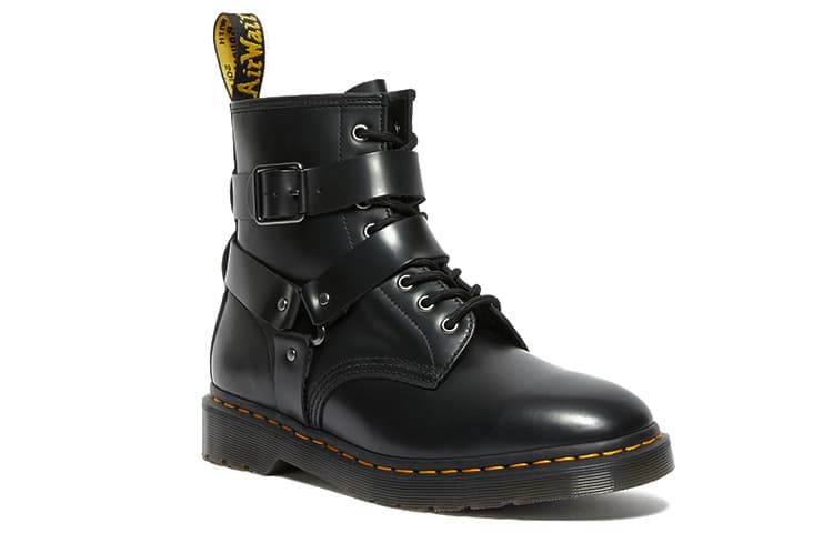 Dr.Martens Cristofor Leather Harness Lace Up Boots 'Black' 3