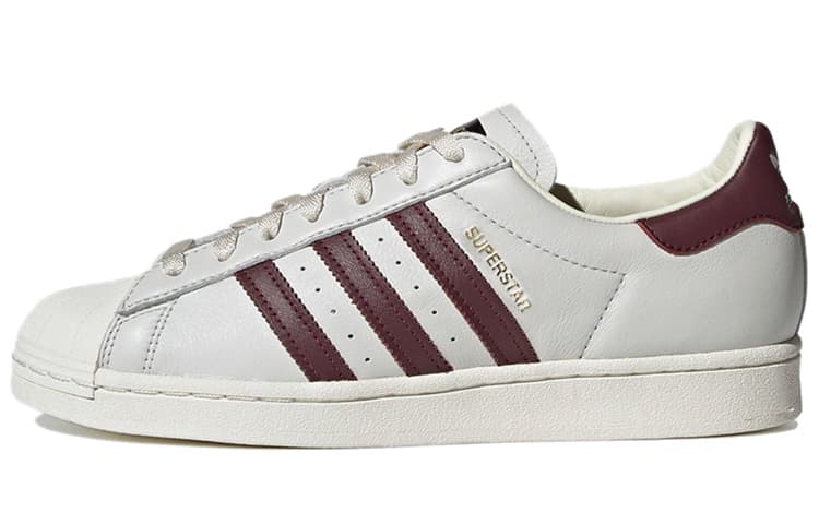 Adidas Originals Superstar Off White Maroon 2