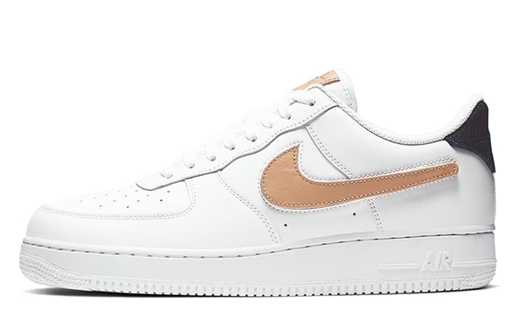 Nike Air Force 1 Low Removable Swoosh Pack White Vachetta Tan 2