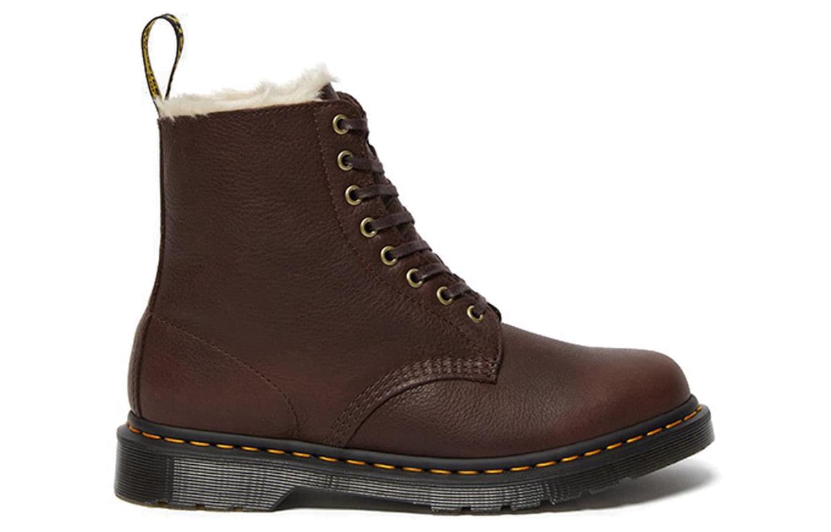 Dr.Martens 1460 Pascal Faux Fur Lined Boots Brown 3