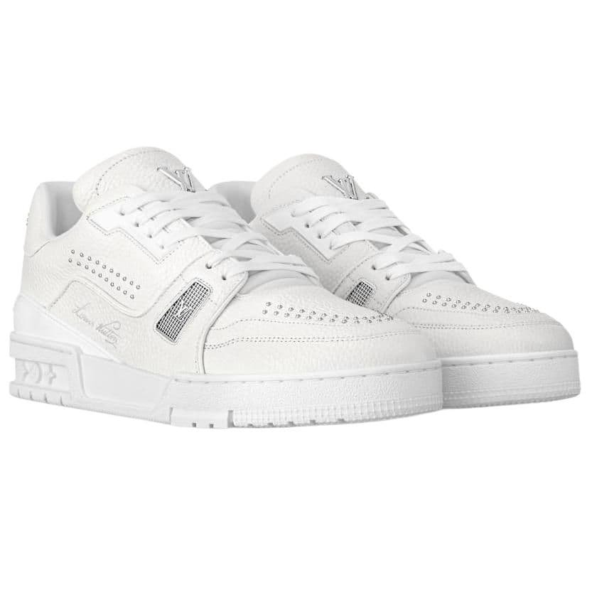 LOUIS VUITTON Trainer 2025 Spring Men's Collection Low-Top Skateboard Shoes Men's White 6