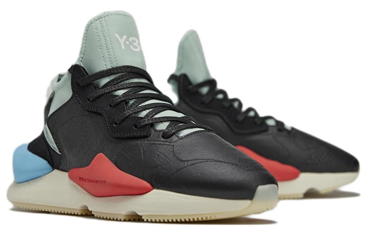 Y 3 Kaiwa Black Blush Green 6