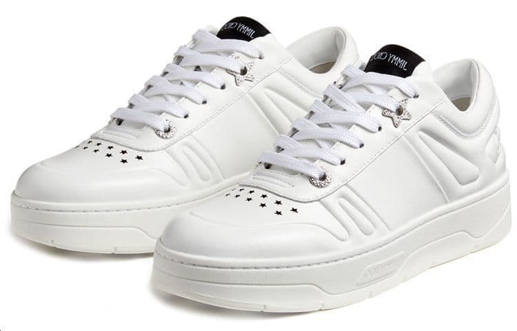 Jimmy Choo Hawaii Casual Low-Top Fashion Sneakers Women's White 6