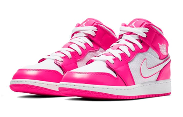 Jordan 1 Mid Hyper Pink White GS 5