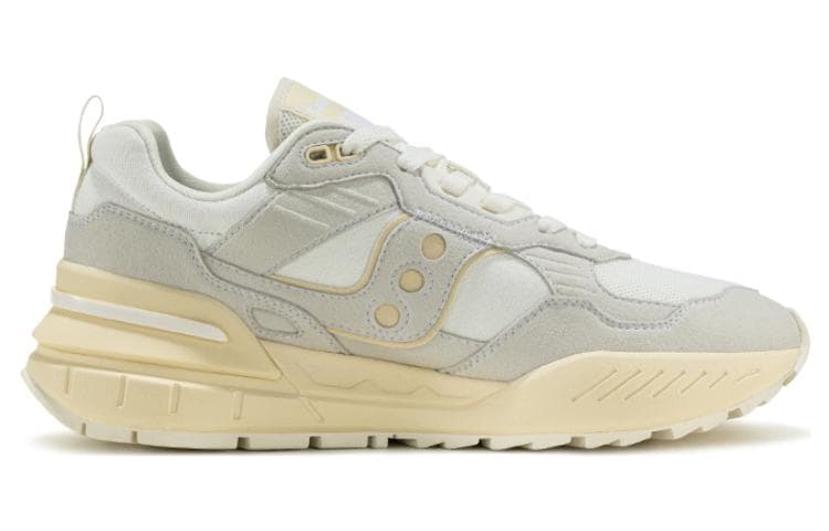 Saucony Shadow 5000 Cushioned Slip Resistant Abrasion Resistant Low Top Running Shoes Unisex Beige Gray 4