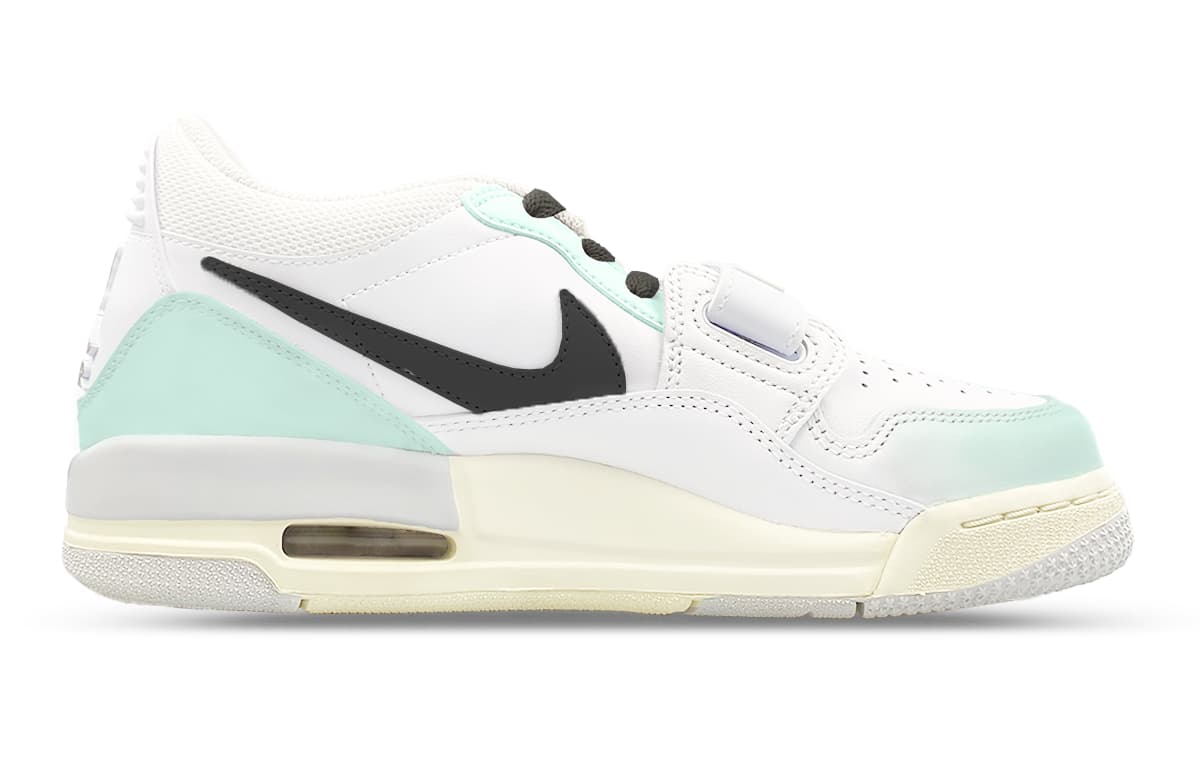 JORDAN Legacy 312 Vintage Basketball Shoes Men Low-Top White/Green Black 6