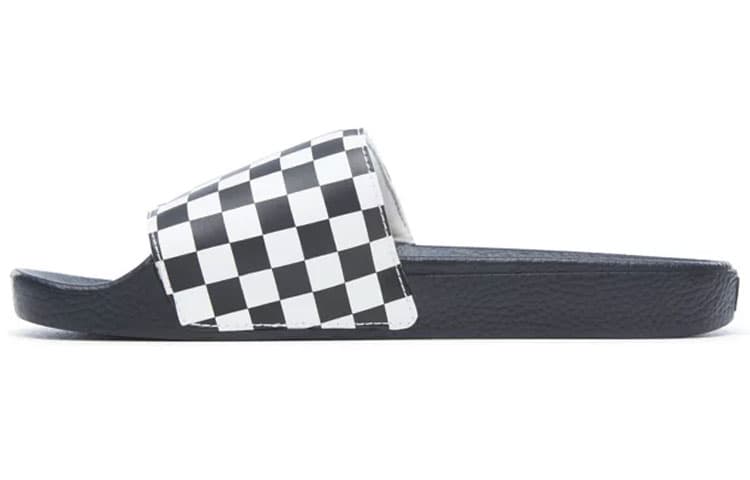 Slide On Vans 'Checkerboard White Black'