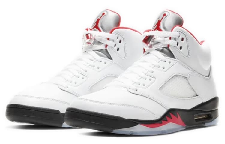 JORDAN 5 Retro Fire Red Silver Tongue 2020 6