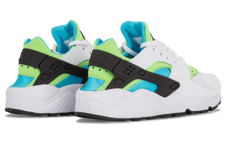 Nike Air Huarache Run White Clearwater Flash Lime Women's 6