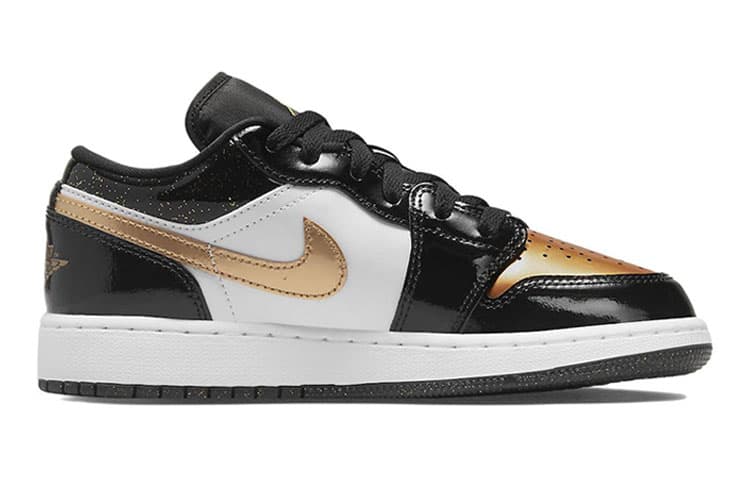 Jordan Kids Air Jordan 1 Low SE "Gold Toe" Sneakers 4
