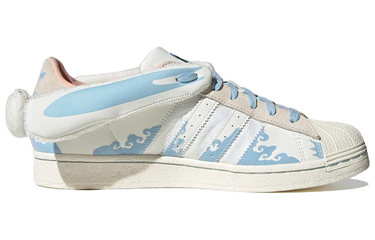 Adidas Originals Superstar Papercut X Melting Sadness 'White Blue' 3