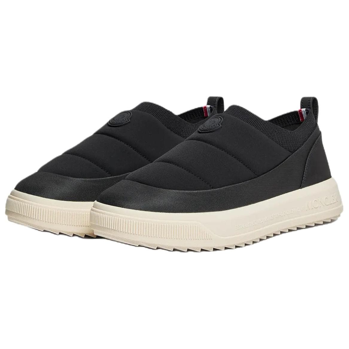 Moncler Altive Slip-On Round Toe Loafers Low-Top Casual Lifestyle Shoes Men's Black 4