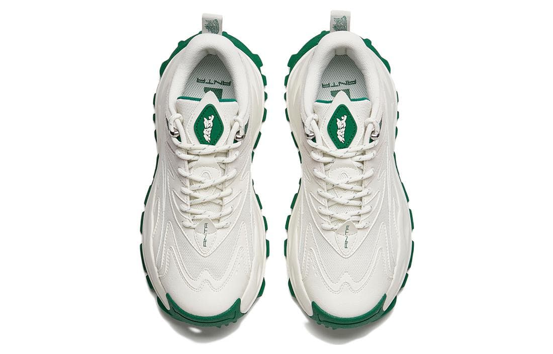 ANTA Chunky Sneakers Men Low-Top White/Green 6