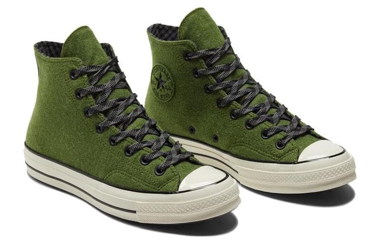 Chuck 70 Converse High Flannel 'Green' 5