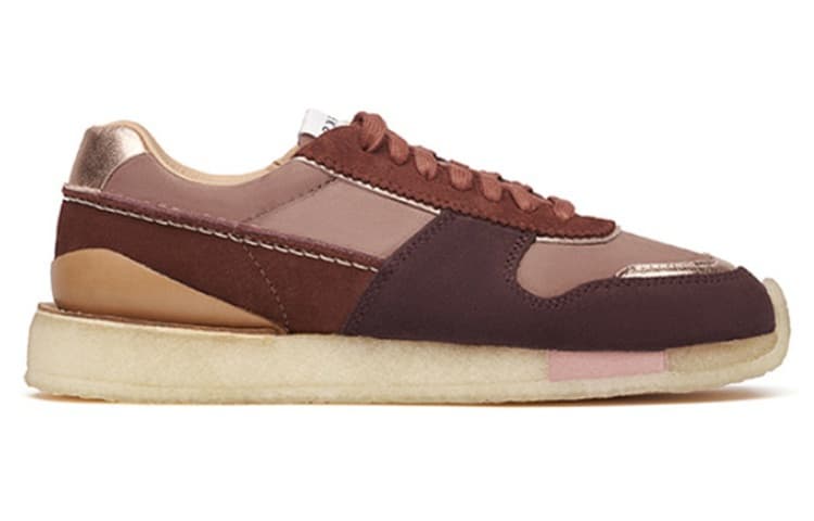 Clarks Abrasion-Resistant Low-Top Sports Casual Shoes Women's Rose 3