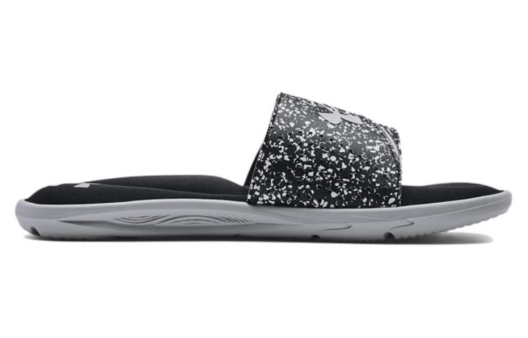 Under Armour Ignite 6 Graphic Strap Slide 'Black Mod Grey' 4
