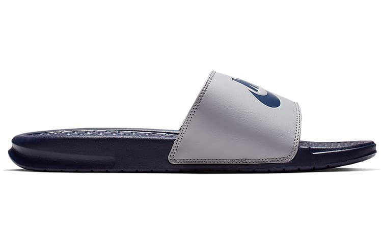 Nike Benassi Jdi Slippers Shoes Grey/Blue 4