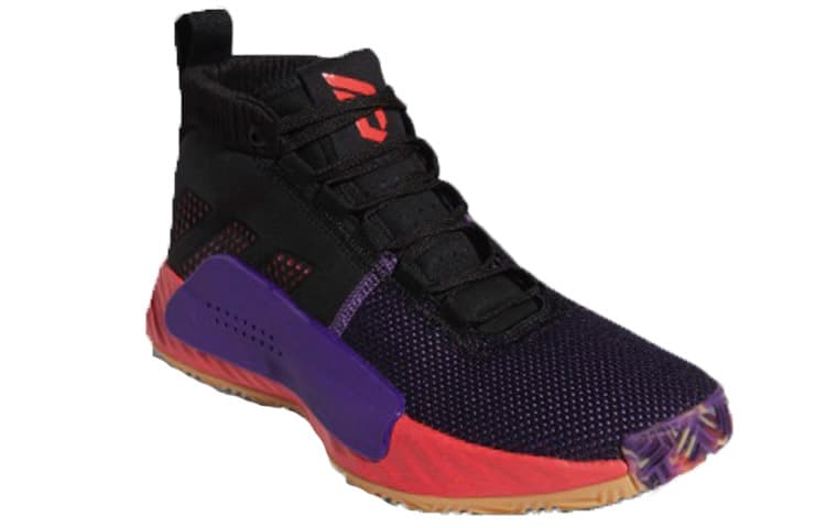 Adidas Dame 5 Black Red Purple 4