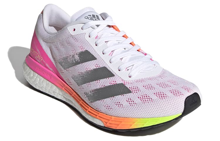Adidas Adizero Boston 9 White Screaming Pink Women's 6