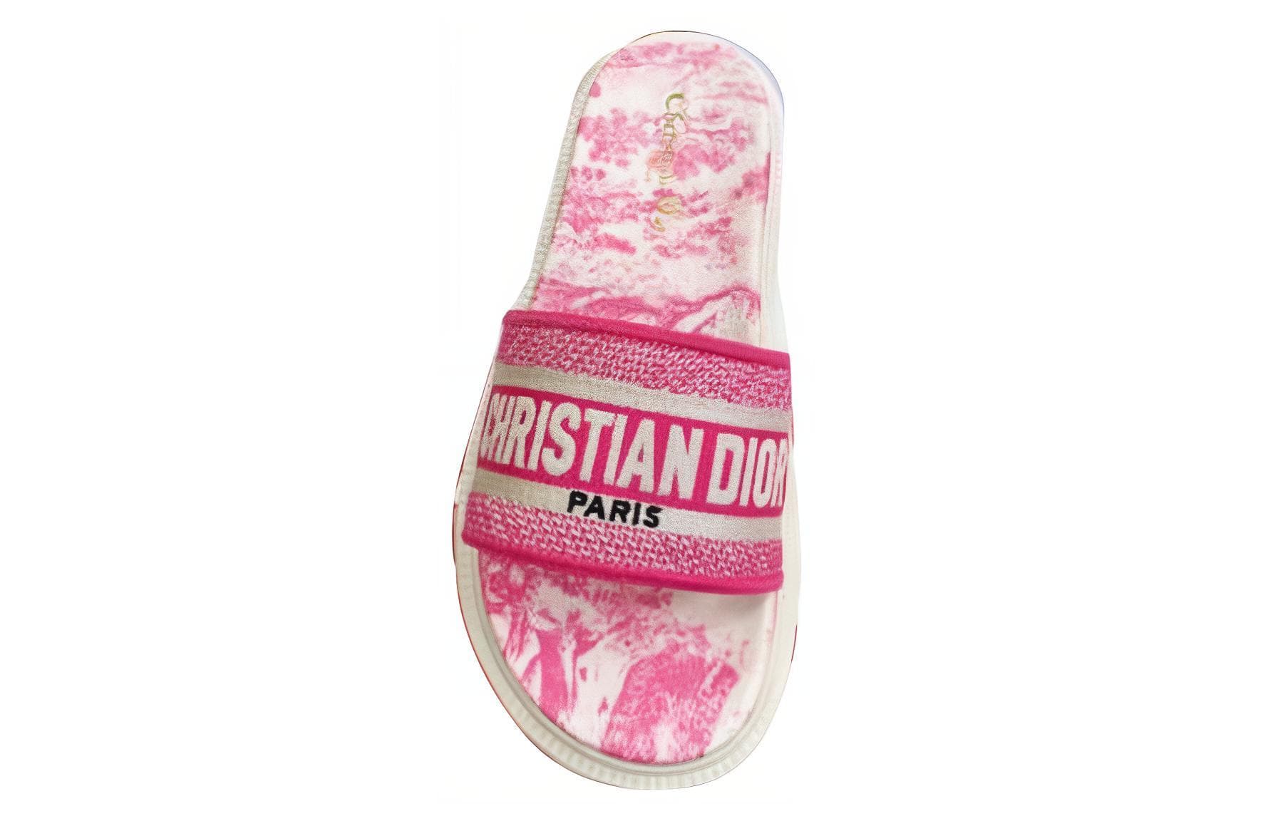 DIOR Dway Slip Resistant Slide Slippers Women's Bright Pink 5