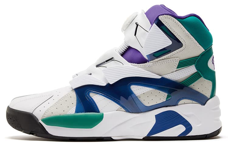 PUMA Disc System Weapon Discstory Mid Sneakers White/Green/Blue 2