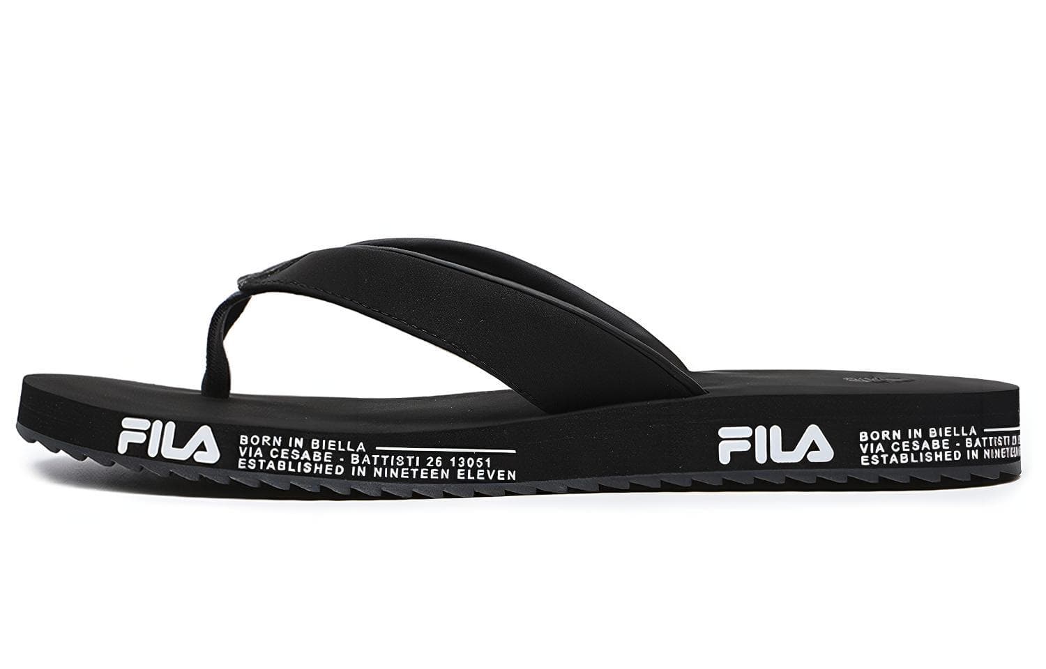 FILA Rubber Sole Slip-Resistant Slide Slippers Women's Black