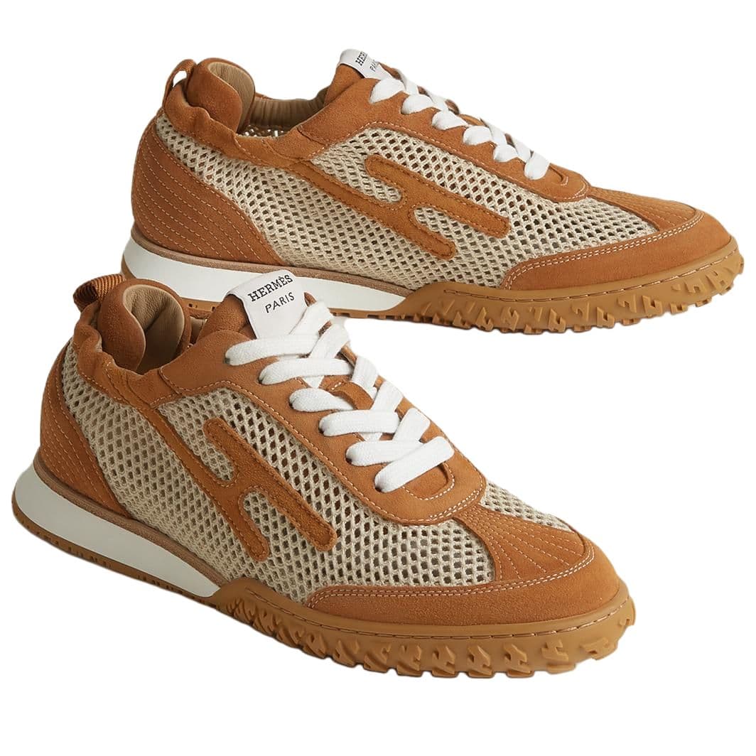 HERMES Casual Shoes Women's Low-Top Brown 5