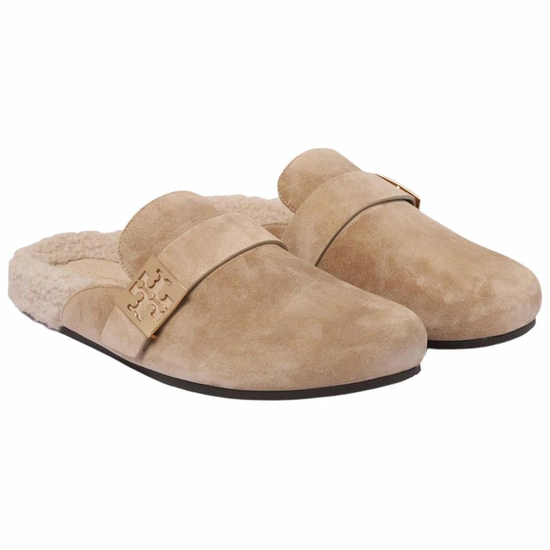 TORY BURCH Slip-Resistant Wrap-toe Slippers Women's Khaki 5