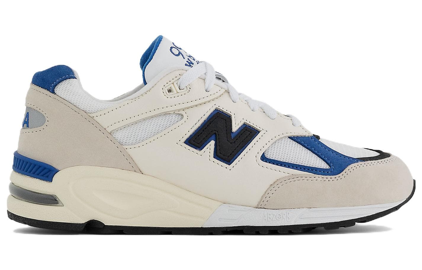 New Balance 990v2 MiUSA White Blue 5