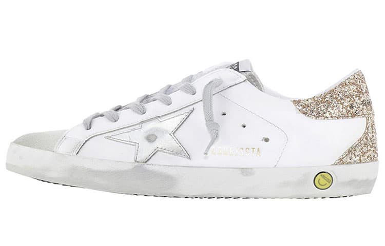 Golden Goose Super-Star Low-Top Stylish Skateboarding Shoes Women's White Old-fashioned 2