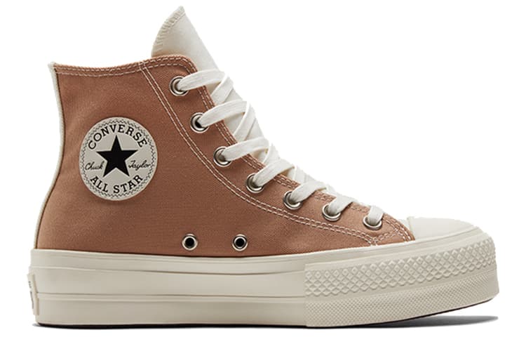 Converse Women's Chuck Taylor All Star Tri Panel High 'Color Block   Hemp Desert Sand' Women's 4
