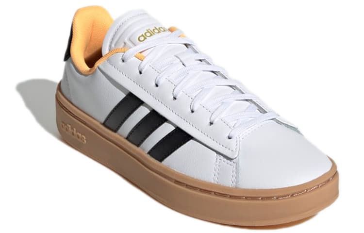 Adidas Women's Grand Court Alpha 'White Flash Orange' 5
