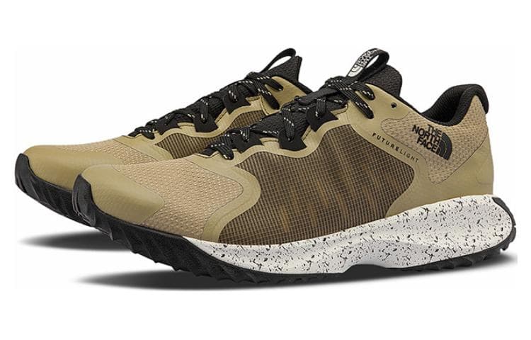 THE NORTH FACE Cushioned Slip Resistant Abrasion Resistant Low Top Outdoor Shoes Men's Khaki 4