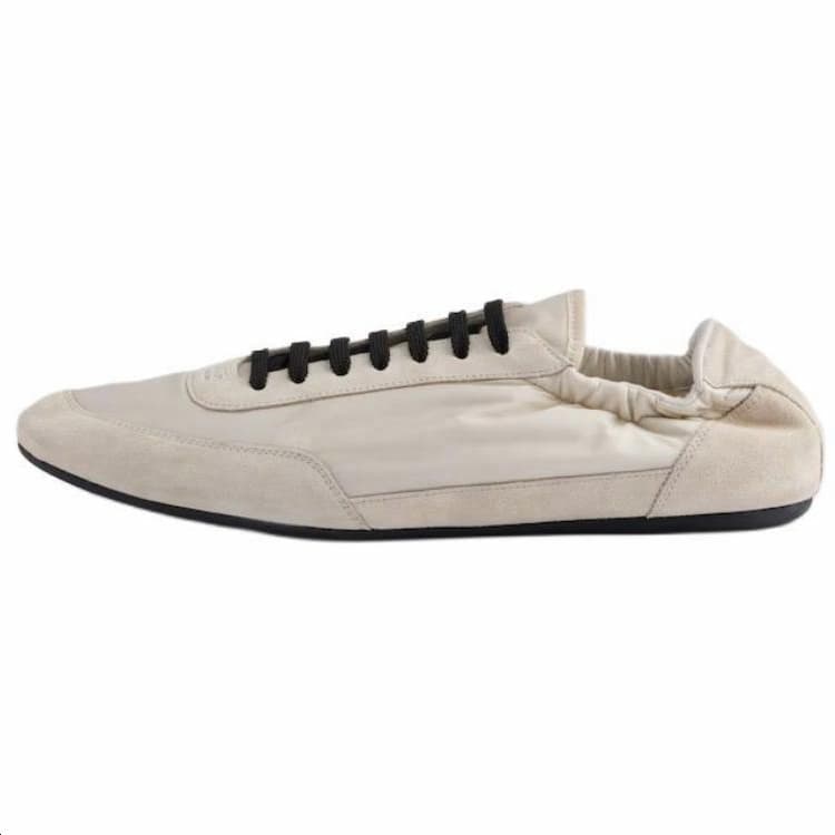 PRADA Collapse Low-Top Casual Shoes Men's Ivory 2