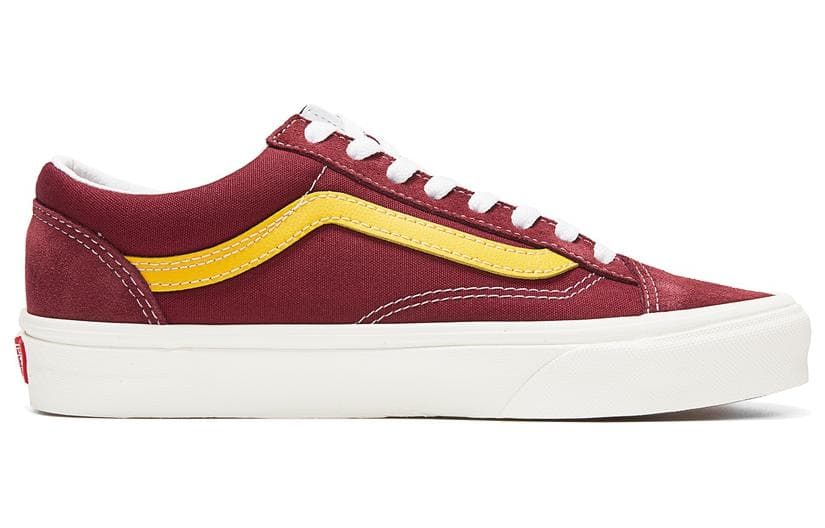 Vans Unisex Style 36 Sneakers Red Wine Red 4