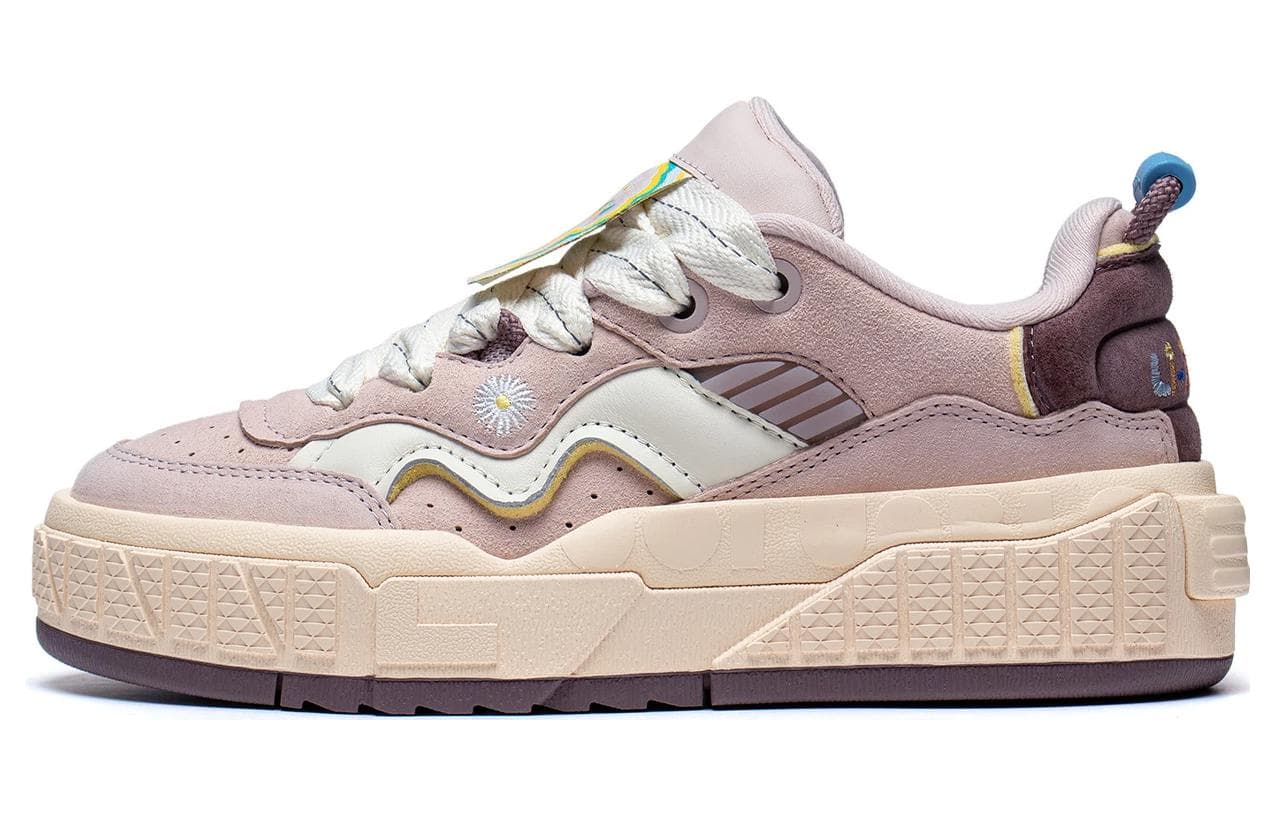 LiNing 001 UNBLOCK Unblock Wear-Resistant Slip-Resistant Rebound Low-Top Sports Casual Shoes Women's Purple 2