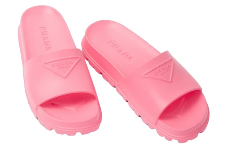 PRADA Slide Slippers Women's Pink 6