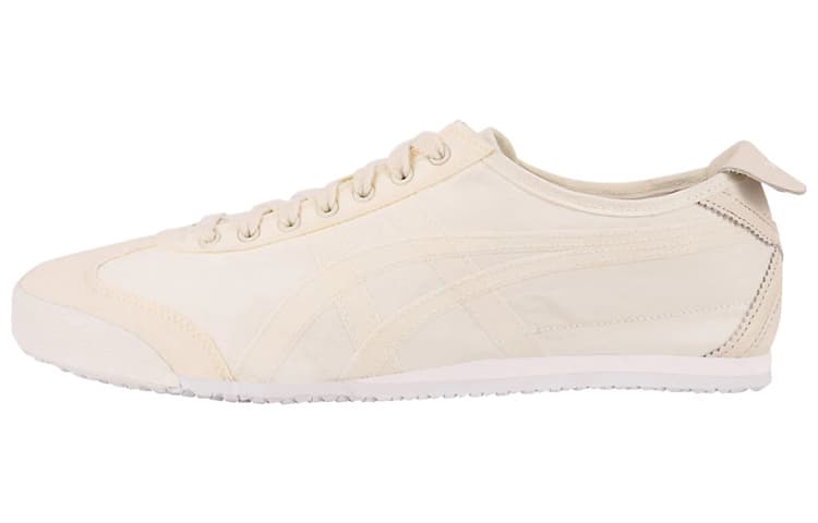 Onitsuka Tiger MEXICO 66 Canvas Daily Versatile Cushioning Anti-Slip Lightweight Low-Top Casual Shoes Unisex Cream White