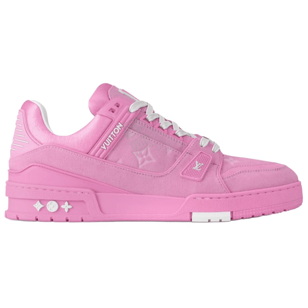LOUIS VUITTON Trainer Low Top Skateboard Shoes Women's Pink 3